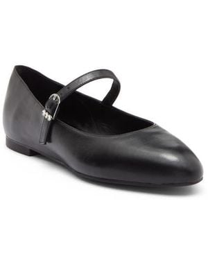 Stuart Weitzman Analeise Mary Jane Flat - Black