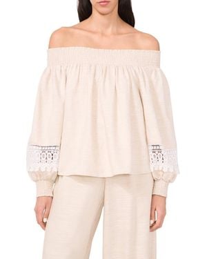 Parker The Adaline Off The Shoulder Top - Natural