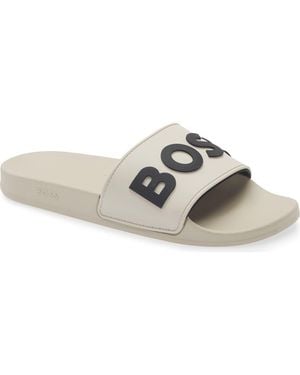 BOSS Kirk Slide Sandal - Gray