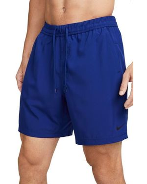 Nike Dri-Fit Form 7-Inch Athletic Shorts - Blue