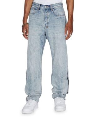 Ksubi Anti K Zip Leg Dynamite Relaxed Fit Jeans - Blue