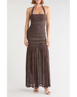 AFRM LOS ANGELES Tyla Halter Maxi Dress - Purple
