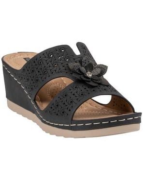 Good Choice New York Nancia Wedge Sandal - Black