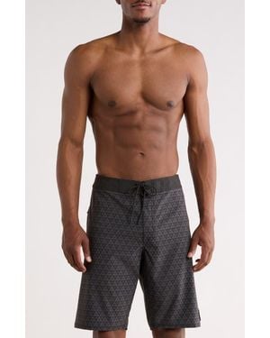 RVCA Barron Snake Swim Trunks - Gray
