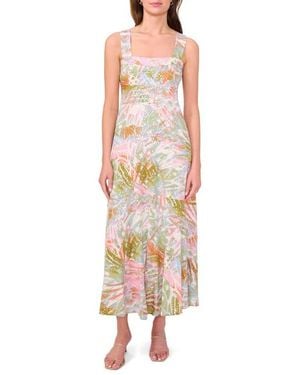 Halogen® Challis Smocked Back Maxi Dress - Multicolor