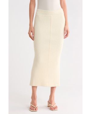 Marc Jacobs Ribbed Tube Skirt - Natural