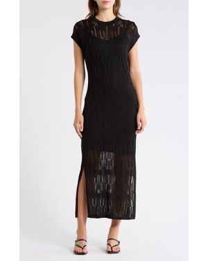 Robert Rodriguez Caterina Short Sleeve Sweater Dress - Black