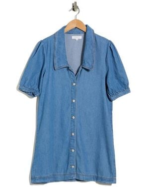 Habitual Collared Dress - Blue