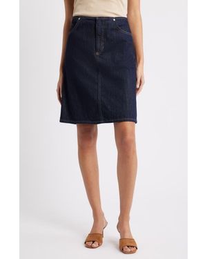 Mango Menphis Denim Pencil Skirt - Blue