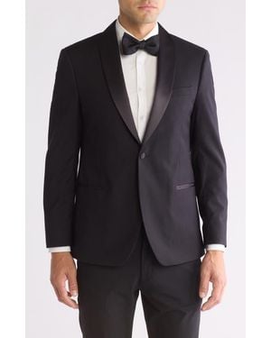Ike Behar Stretch Tuxedo Jacket - Black