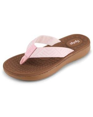 FLOOPI Woven Flip Flop Sandal - Pink
