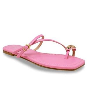In Touch Footwear Toe Loop Sandal - Pink
