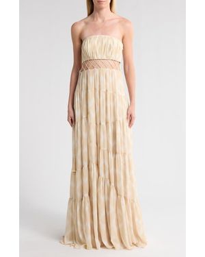 Cinq À Sept Cora Strapless Gown - Natural