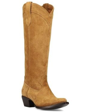 Frye Sacha Knee High Western Boot - Brown