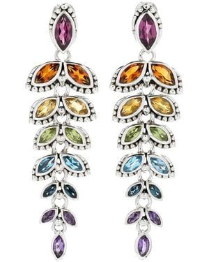 Samuel B. Sterling Semiprecious Stone Drop Earrings - White