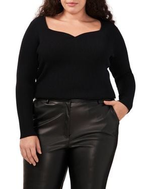 Halogen® Rib Sweater - Black