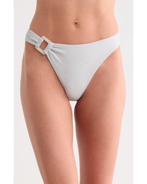 Dippin' Daisy's Bubbly High Waist Bikini Bottoms - White
