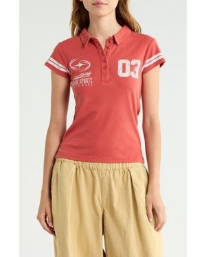 BDG Retro Graphic Polo - Red