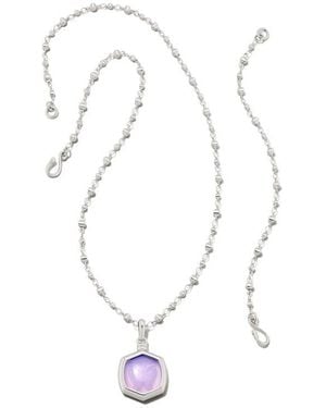 Kendra Scott Davie Intaglio Opalite Butterfly Pendant Convertible Necklace - White