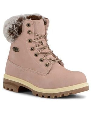 Lugz Empire High Faux Fur Lug Sole Boot - Brown