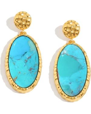 YS GEMS Drop Earrings - Blue