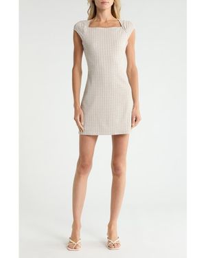 Theory Check Print Dress - Natural