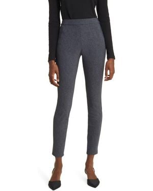 Theory Adbelle High Waist Slim Fit Crop Pants - Blue