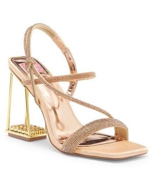 Ashley Kahen Goddess Block Heel Sandal - Natural