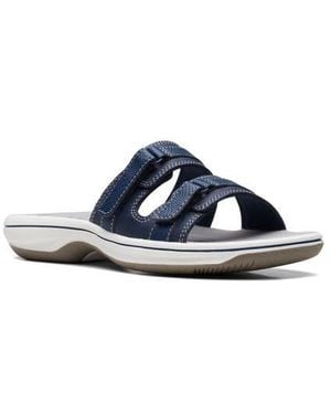 Clarks Breeze Piper Slide Sandal - Blue