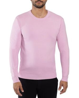 Xray Jeans Crewneck Knit Viscose-Blend Sweater - Purple