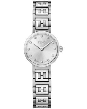 Fendi Forever Diamond Swiss Quartz Bracelet Watch, 19Mm - Metallic