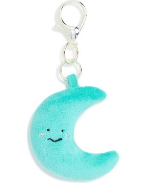 Leith Stuffed Moon Bag Charm - Blue