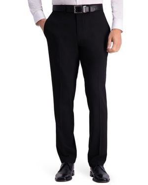Kenneth Cole Slim Fit Stretch Dress Pants - Black