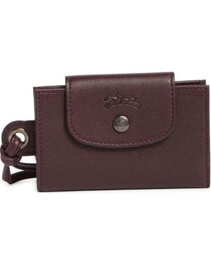 Longchamp Le Pilage Cuir Leather Cardholder - Brown