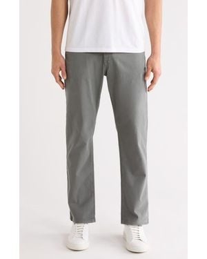 Mavi Zach Straight Leg Twill Pants - Gray