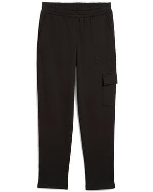 PUMA Essentials Embossed Cargo Pants - Black