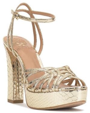 Imagine Vince Camuto Samlee Platform Ankle Strap Sandal - Natural
