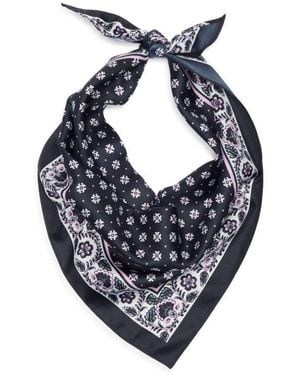 BCBGeneration Block Print Triangular Scarf - Blue
