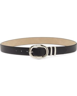 Nine West Center Bar Buckle Belt - Black
