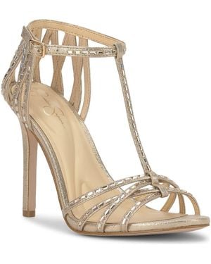 Jessica Simpson Jivira Ankle Strap Sandal - Metallic