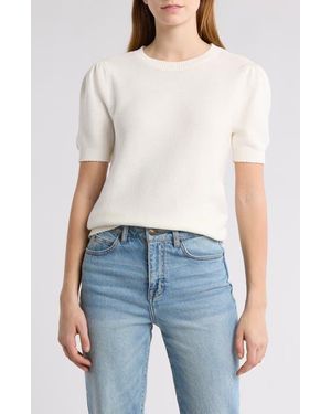 Melrose and Market Short Sleeve Cotton Sweater - Blue