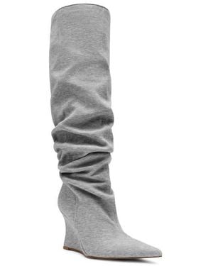 Steve Madden Distortion Knee High Boot - White