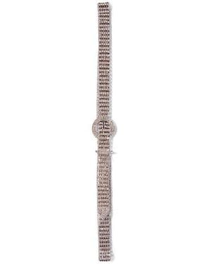 Linea Pelle Ott Rhinestone Sparkle Belt - White