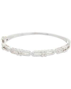 Juvell Cubic Zirconia Link Bangle Bracelet - Metallic