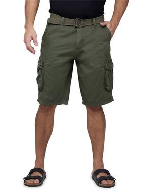 Xray Jeans Cotton Cargo Shorts with Utility Pockets - Green