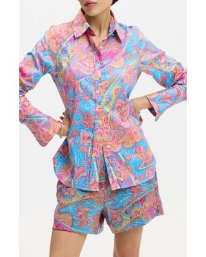 Robert Graham Priscilla Long Sleeve Woven Shirt - Multicolor