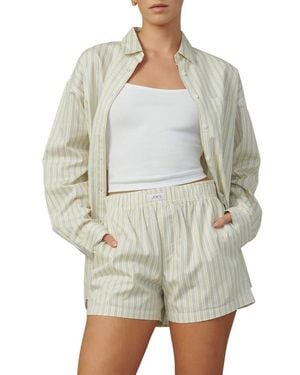 Joe's Jeans Relaxed Fit Stripe Button-Down Shirt - Gray