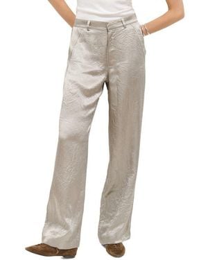 Alex Mill Claire High Waist Wide Leg Pants - Gray