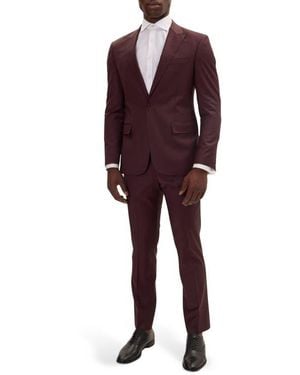 Ron Tomson Super 120S Merino Wool Tuxedo - Red