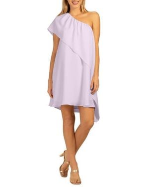 navy blue dress for baby girl Trina Turk Radiant One-Shoulder Dress main image 1